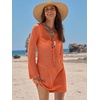 image:imageANRABESS Womens Crochet Swimsuit Cover Ups Summer Beach Vacation DressesOrange