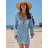 image:imageANRABESS Womens Crochet Swimsuit Cover Ups Summer Beach Vacation DressesSky