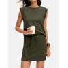 image:imageANRABESS Womens Skirt Sets Summer 2 piece OutfitsArmy Green