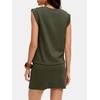 image:imageANRABESS Womens Skirt Sets Summer 2 piece OutfitsArmy Green