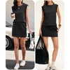 image:imageANRABESS Womens Skirt Sets Summer 2 piece OutfitsBlack
