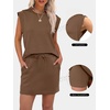 image:imageANRABESS Womens Skirt Sets Summer 2 piece OutfitsBrown