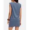 image:imageANRABESS Womens Skirt Sets Summer 2 piece OutfitsGrey Blue