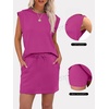 image:imageANRABESS Womens Skirt Sets Summer 2 piece OutfitsHot Pink