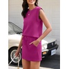 image:imageANRABESS Womens Skirt Sets Summer 2 piece OutfitsHot Pink