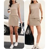 image:imageANRABESS Womens Skirt Sets Summer 2 piece OutfitsKhaki