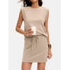 image:imageANRABESS Womens Skirt Sets Summer 2 piece OutfitsKhaki