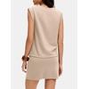 image:imageANRABESS Womens Skirt Sets Summer 2 piece OutfitsKhaki