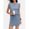 image:imageANRABESS Womens Skirt Sets Summer 2 piece OutfitsLight Blue
