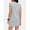 image:imageANRABESS Womens Skirt Sets Summer 2 piece OutfitsLight Gray