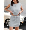 image:imageANRABESS Womens Skirt Sets Summer 2 piece OutfitsLight Gray