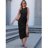 image:imageANRABESS Womens Sleeveless TShirt Midi Tank DressBlack