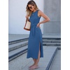 image:imageANRABESS Womens Sleeveless TShirt Midi Tank DressBlue