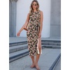 image:imageANRABESS Womens Sleeveless TShirt Midi Tank DressMulticolor Floral