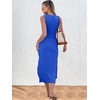 image:imageANRABESS Womens Sleeveless TShirt Midi Tank DressRoyal Blue