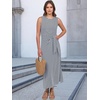 image:imageANRABESS Womens Sleeveless TShirt Midi Tank DressStriped Navy Blue