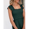 image:imageANRABESS Womens Smocked Maxi Dress Summer Sleeveless Flowy Boho SundressDeep Green