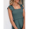 image:imageANRABESS Womens Smocked Maxi Dress Summer Sleeveless Flowy Boho SundressGreen