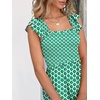 image:imageANRABESS Womens Smocked Maxi Dress Summer Sleeveless Flowy Boho SundressGreen Floral