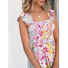 image:imageANRABESS Womens Smocked Maxi Dress Summer Sleeveless Flowy Boho SundressMulticolour Floral