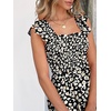 image:imageANRABESS Womens Smocked Maxi Dress Summer Sleeveless Flowy Boho SundressPrint Floral Black