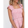 image:imageANRABESS Womens Smocked Maxi Dress Summer Sleeveless Flowy Boho SundressPrint Floral Pink