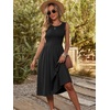 image:imageANRABESS Womens Smocked Summer Sleeveless Midi DressesBlack