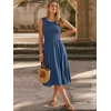 image:imageANRABESS Womens Smocked Summer Sleeveless Midi DressesBlue