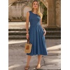 image:imageANRABESS Womens Smocked Summer Sleeveless Midi DressesBlue