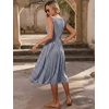 image:imageANRABESS Womens Smocked Summer Sleeveless Midi DressesBlue Striped