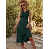 image:imageANRABESS Womens Smocked Summer Sleeveless Midi DressesDark Green