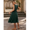 image:imageANRABESS Womens Smocked Summer Sleeveless Midi DressesDark Green