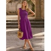image:imageANRABESS Womens Smocked Summer Sleeveless Midi DressesDark Purple