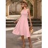 image:imageANRABESS Womens Smocked Summer Sleeveless Midi DressesPink Round Dot