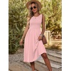 image:imageANRABESS Womens Smocked Summer Sleeveless Midi DressesPink Round Dot