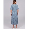 image:imageANRABESS Womens Summer Casual Maxi Dresses Ruffle Short Sleeve DressBlue White Floral