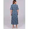 image:imageANRABESS Womens Summer Casual Maxi Dresses Ruffle Short Sleeve DressBlue Yellow Floral