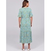image:imageANRABESS Womens Summer Casual Maxi Dresses Ruffle Short Sleeve DressLight Green Floral