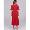 image:imageANRABESS Womens Summer Casual Maxi Dresses Ruffle Short Sleeve DressRed