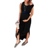 image:imageANRABESS Womens Summer Maxi Dress Sleeveless Casual Sundress with PocketsBlack