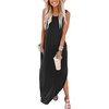 image:imageANRABESS Womens Summer Maxi Dress Sleeveless Casual Sundress with PocketsBlack