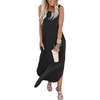 image:imageANRABESS Womens Summer Maxi Dress Sleeveless Casual Sundress with PocketsBlack
