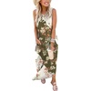 image:imageANRABESS Womens Summer Maxi Dress Sleeveless Casual Sundress with PocketsBrownbeige