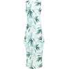 image:imageANRABESS Womens Summer Maxi Dress Sleeveless Casual Sundress with PocketsFloral Green White