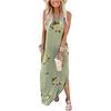 image:imageANRABESS Womens Summer Maxi Dress Sleeveless Casual Sundress with PocketsFloral Pea Green
