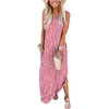 image:imageANRABESS Womens Summer Maxi Dress Sleeveless Casual Sundress with PocketsFloral Pink