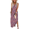 image:imageANRABESS Womens Summer Maxi Dress Sleeveless Casual Sundress with PocketsFloral Rainbow