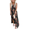 image:imageANRABESS Womens Summer Maxi Dress Sleeveless Casual Sundress with PocketsFloral Roses