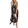 image:imageANRABESS Womens Summer Maxi Dress Sleeveless Casual Sundress with PocketsFloral Roses