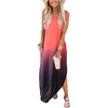 image:imageANRABESS Womens Summer Maxi Dress Sleeveless Casual Sundress with PocketsGradual Red